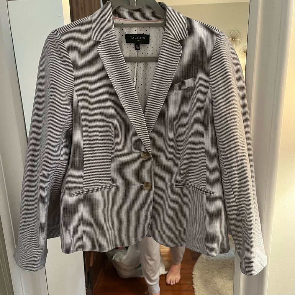 Pinstripe Blazer
